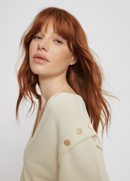 Lola Casademunt Jersey de punto cuello pico oferta