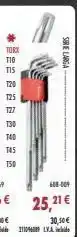 Coinfer Torx t10 115 120 t25 130 t40 t45 150 serie larga 608-009 25,21€ 30,50 € oferta