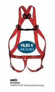 Coinfer 19,83 € b. +iva 24,00 € arnés 302400032 10 basic plus. de dos puntos de anclaje oferta