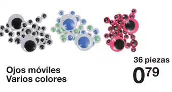 Ojos móviles Varios colores