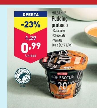 ALDI Pudding proteico oferta