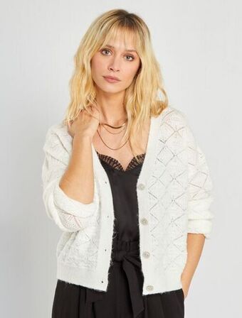 Kiabi Chaqueta de punto calado de fantasía oferta