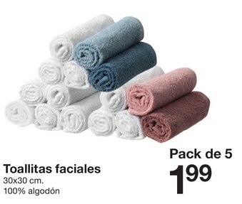 Zeeman Toallitas faciales oferta