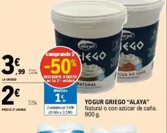E.Leclerc YOGUR GRIEGO "ALAYA" oferta