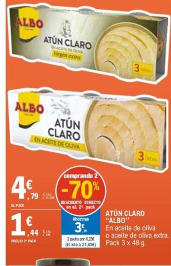 E.Leclerc ATÚN CLARO "ALBO" oferta