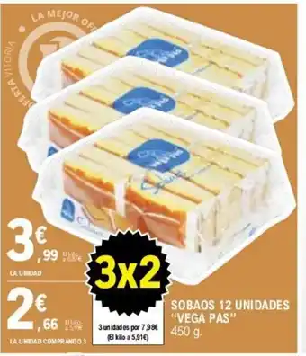 E.Leclerc SOBAOS 12 UNIDADES "VEGA PAS" oferta