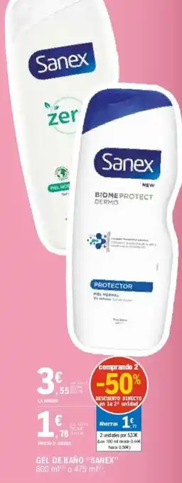 E.Leclerc GEL DE BAÑO "SANEX" oferta