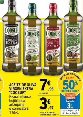 E.Leclerc ACEITE DE OLIVA VIRGEN EXTRA "COOSUR" oferta