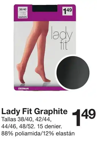 Zeeman Lady Fit Graphite oferta