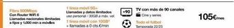 Orange Fibra 500mbps con router wifi 6 llamadas nacionales ilimitadas a fijos y 1.000 min a móviles 1 línea móvil 5g+ llamadas y da oferta