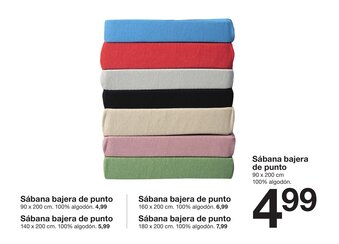 Zeeman Sábana bajera de punto oferta