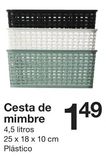 Zeeman Cesta de mimbre oferta