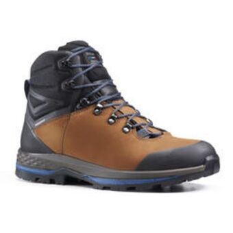 Decathlon Botas de montaña y trekking impermeables de piel hombre forclaz trek100 oferta