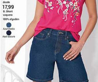 Venca Short vaquero oferta