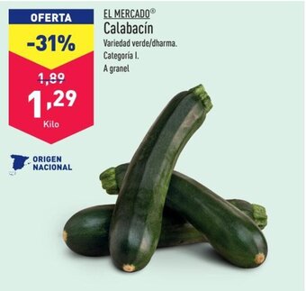 ALDI Calabacín oferta