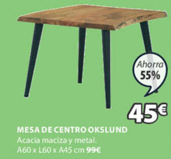 JYSK Mesa De Centro Okslund oferta