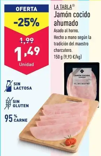 ALDI Jamón cocido oferta