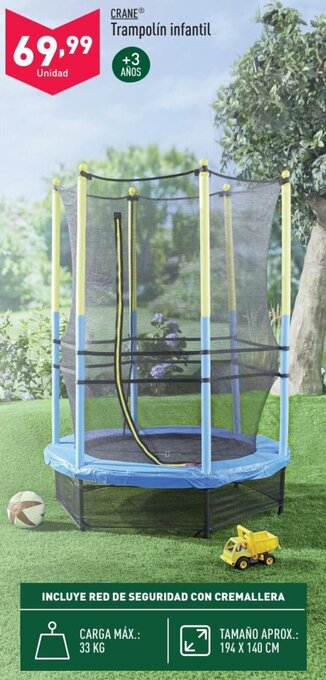 ALDI Trampolín infantil oferta