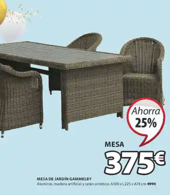 JYSK Mesa De Jardín Gammelby oferta