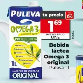 Dia Bebida láctea Omega 3 original Puleva 11 oferta
