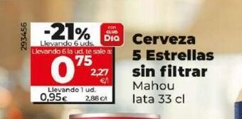 Dia Cerveza mahou oferta