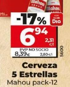 Dia Cerveza mahou oferta
