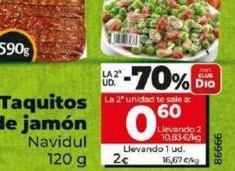 Dia Tacos de jamón navidul oferta