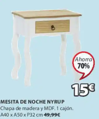 JYSK Mesita De Noche Nyrup oferta