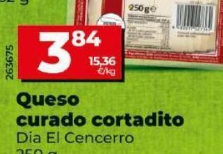 Dia Queso curado cortadito oferta