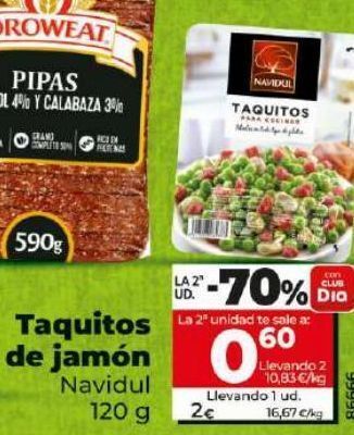 Dia Taquitos de jamon oferta