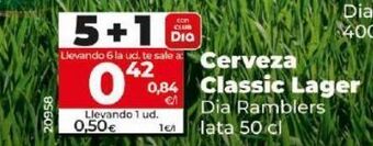 Dia Cerveza classic lager oferta