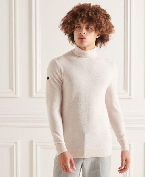 Superdry Jersey de cuello vuelto de lana de cordero studios oferta
