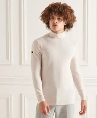Superdry Jersey de cuello vuelto de lana de cordero studios oferta