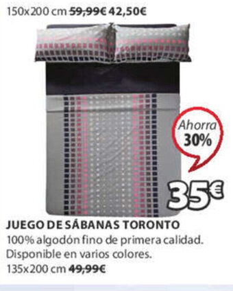 JYSK Juego De Sábanas Toronto oferta