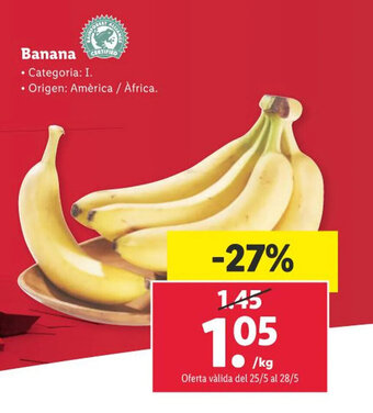Lidl Banana oferta