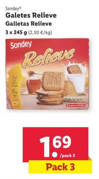 Lidl Galletas Relieve oferta