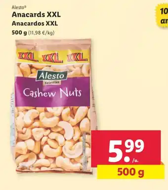 Lidl Anacards XXL Anacardos XXL oferta