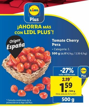 Lidl Tomate cherry oferta