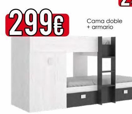 Atrapamuebles Camas dobñe + armario oferta
