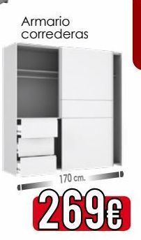 Atrapamuebles Armario con puertas correderas oferta