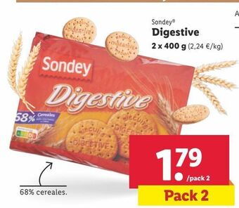 Lidl Galletas digestive sondey oferta