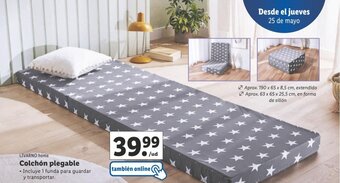 Lidl Colchón plegable oferta