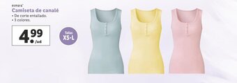 Lidl Camiseta de canalé oferta