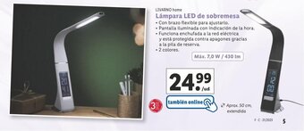 Lidl Lámpara LED de sobremesa oferta