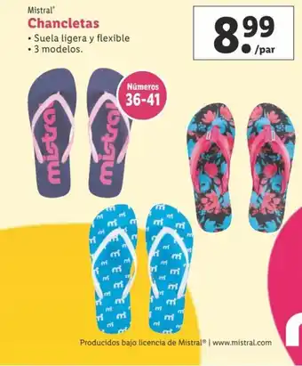 Lidl Mistral" Chancletas oferta