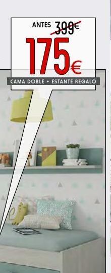 Atrapamuebles Cama doble + estante regalo oferta