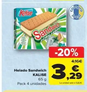 Carrefour Helado Sandwich KALISE oferta