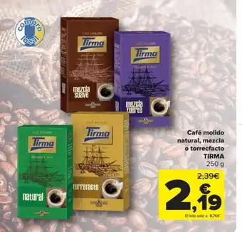 Carrefour Café molido natural, mezcla Suave Café molido oferta