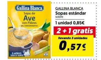 Hiper Usera GALLINA BLANCA Sopas estándar sobre oferta