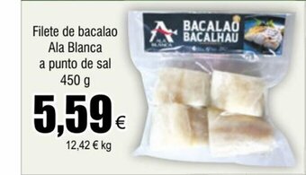 FROIZ Filete de bacalao Ala Blanca a punto de sal 450 g oferta